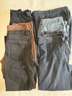 Lot of 6 Women’s Size 10 Petite/Short Jeans Various Colors